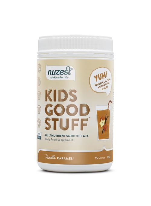 Nuzest - Kids Good Stuff, Vanilla Caramel Balenie: 225g