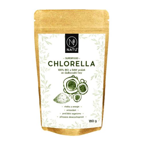 NATU - Chlorella BIO prášek, 180g