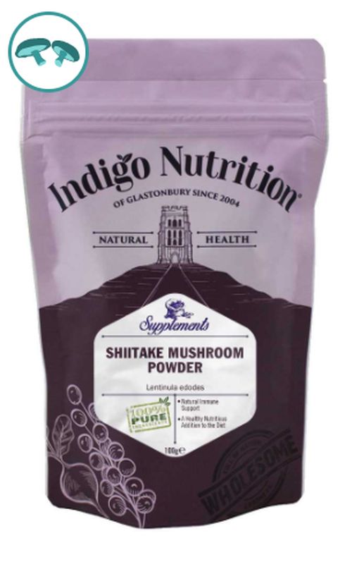 Indigo Herbs Shiitake Mushroom Powder, shiitake prášok, 100 g