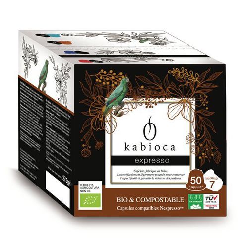 Cafédirect BIO kompostovateľné kávové kapsule pre Nespresso Espresso, 50 ks