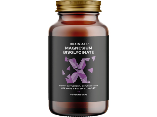 BrainMax Magnesium Bisglycinate, 90 rastlinných kapsúl