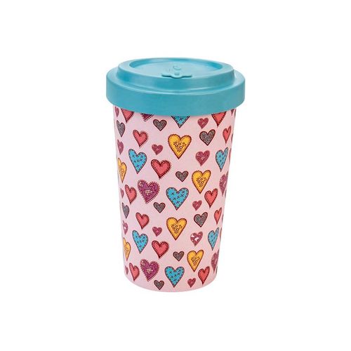 Woodway - opakovaně použitelný kelímek z bambusu Candy Hearts 500 ml