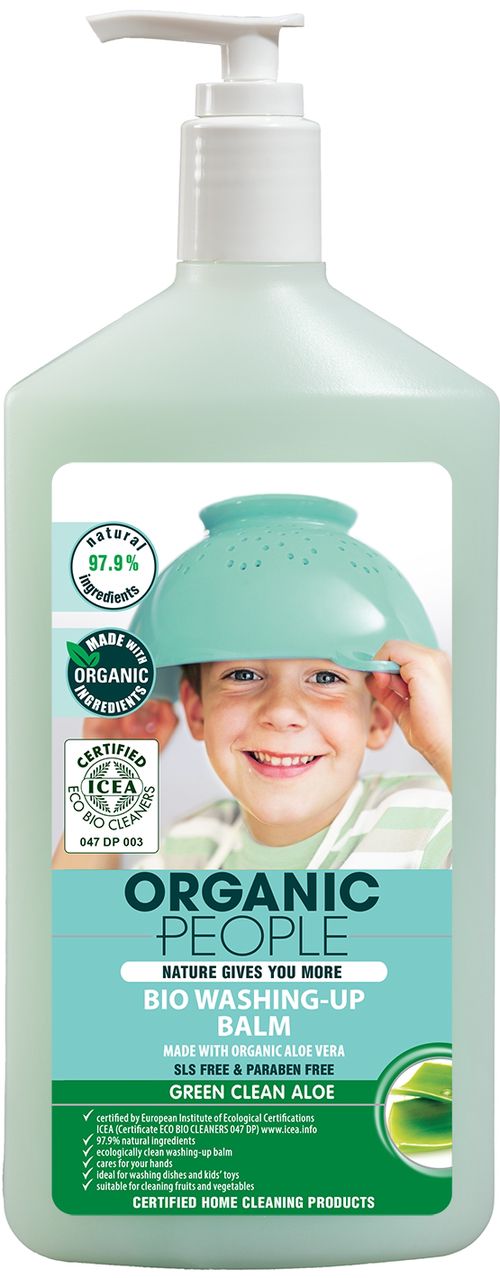 Organic People - Mycí balzám z organické aloe vera, 500 ml