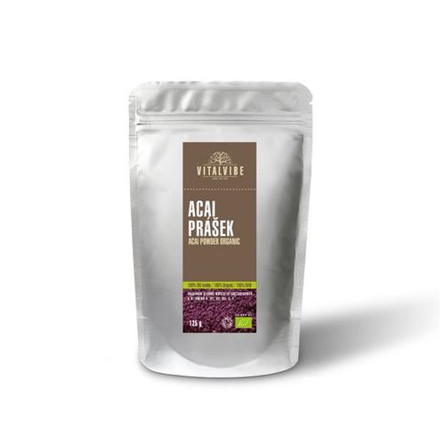 Vitalvibe Acai BIO prášek, 125 g *CZ-BIO-002 certifiíkát