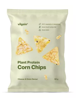 Vilgain Kukuričné proteínové chipsy BIO – Cibuľa so syrom 60 g