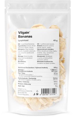 Vilgain Banány lyofilizované 45 g