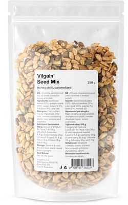 Vilgain Karamelizovaná zmes semienok med s chilli 250 g
