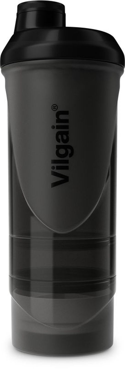 Vilgain Shaker 2Go transparentní černá 600 ml + 200 ml + 150 ml