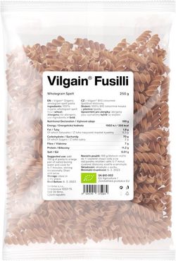 Vilgain Fusilli cestoviny BIO špaldové 250 g