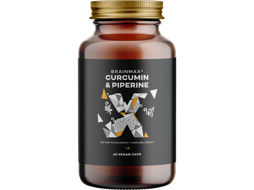 BrainMax Curcumin & Piperine, 60 rastlinných kapsúl