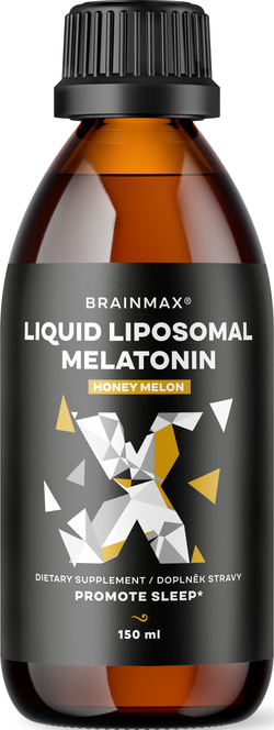 BrainMax Liquid Liposomal Melatonin, Honey Melon, 0,49 mg, 150 ml