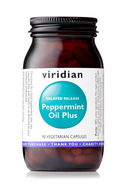 Viridian Peppermint Oil Plus 90 kapslí (olej z mátových listů)