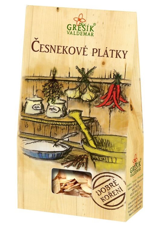 GREŠÍK VALDEMAR Dobré korenie - cesnakové plátky, 30 g