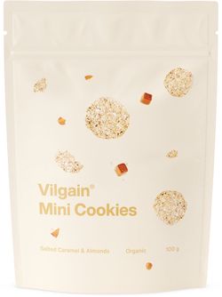 Vilgain Mini Cookies BIO slaný karamel s mandľami 100 g