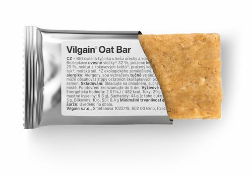 Vilgain Oat Bar BIO kešu a kokos