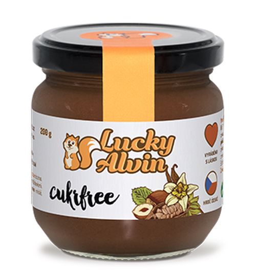 LuckyAlvin CUKRFREE - lískooříškové máslo 200g