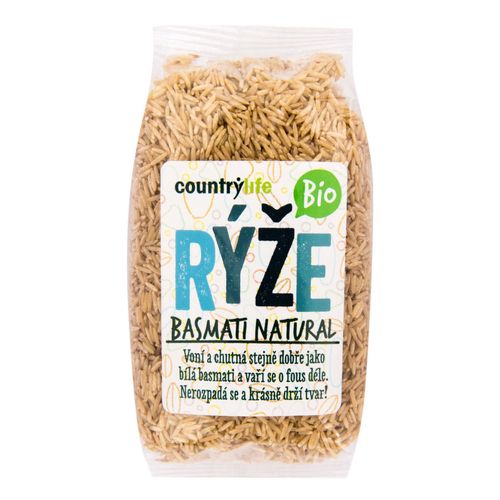 CountryLife - ryža basmati natural BIO, 500 g *cz-bio-001 certifikát