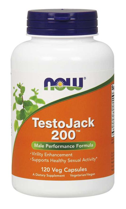 NOW® Foods NOW TestoJack 200, 120 rostlinných kapslí