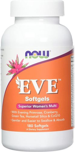 NOW® Foods NOW Multi Vitamins Eve, Multivitamín pro Ženy, 180 softgel kapslí
