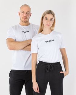 Vilgain Logotype T-shirt L Biela