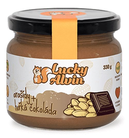 LuckyAlvin - Arašídy + Hořká čokoláda 330g