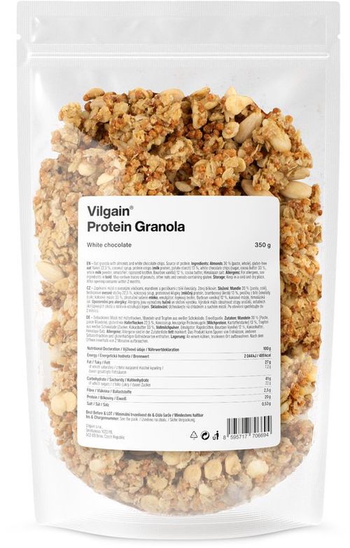 Vilgain Protein Granola biela čokoláda