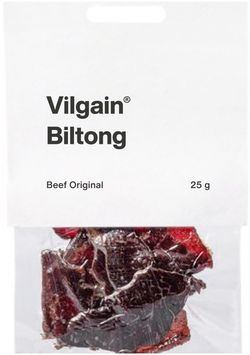 Vilgain Sušené hovädzie mäso biltong original 25 g