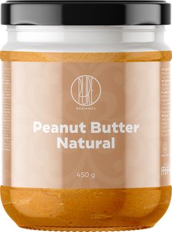 BrainMax Pure Peanut Butter natural (oříškový krém - arašídy, přirodní) 450 g *CZ-BIO-001 certifikát