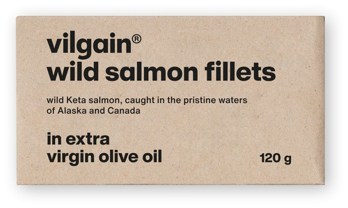 Vilgain Filety z divokého lososa – v olivovom oleji 120 g