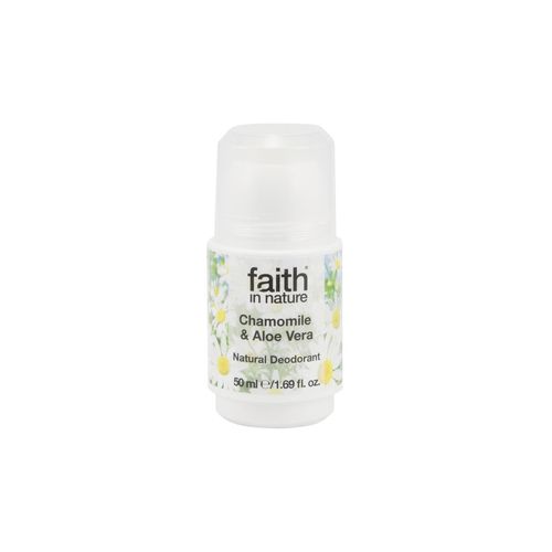 Faith in Nature guľôčkový kryštál dezodorant BIO aloe vera/harmanček, 50 g