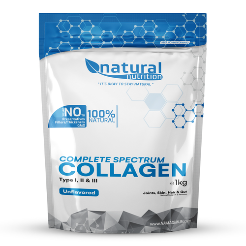 Collagen Complete Spectrum  Type  I, II & III 400g Natural