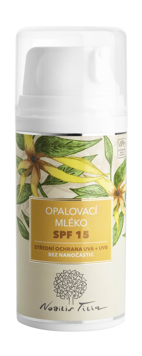 Nobilis Tilia - Opalovací mléko SPF 15, 100 ml