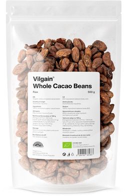 Vilgain Kakaové bôby celé BIO 500 g