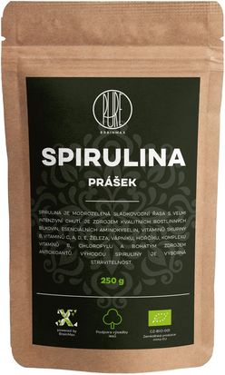 BrainMax Pure Spirulina BIO prášek, 250 g