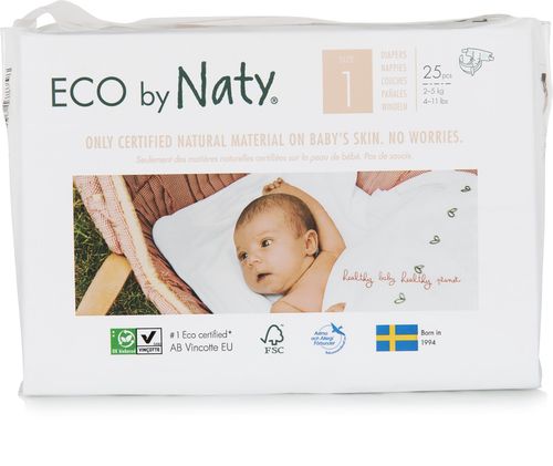 ECO by Naty Naty - Plenky Newborn 2-5kg (25 ks)