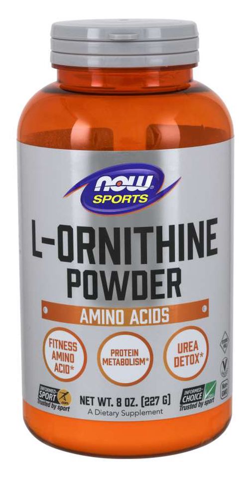 NOW® Foods NOW L-Ornithine Powder (prášek), 227 g