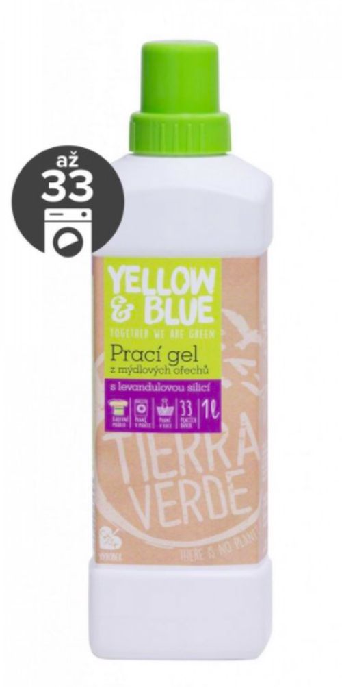 Yellow&Blue - Prací gel s levandulí, 1 l