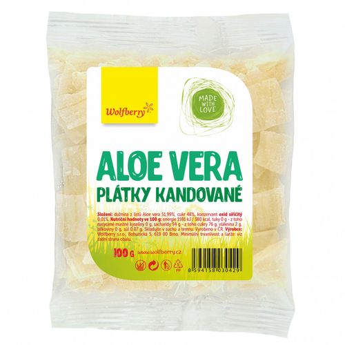 Wolfberry Aloe vera kandované plátky, 100 g