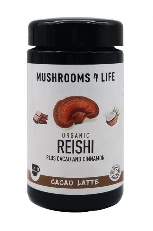Mushrooms 4 Life Kokosové latté s houbou Reishi, kakaem a skořicí, 140 g