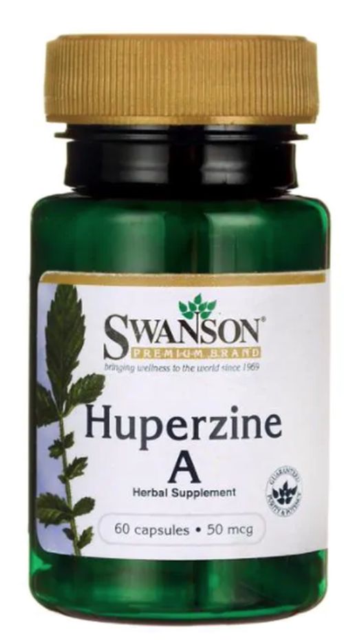 Swanson Huperzine A, 50 mcg, 60 kapslí