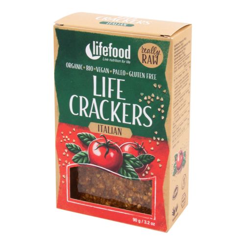 LifeFood - Life Crackers italské BIO, 90 g CZ-BIO-002 certifikát