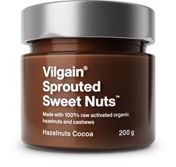 Vilgain Sweet Nuts z aktivovaných orechov BIO Lieskové orechy s kakaom 200 g