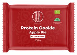 BrainMax Pure Protein Cookie, Apple Pie, Jablčný koláč, BIO, 100 g Proteinová sušenka s jablky / *CZ-BIO-001 certifikát