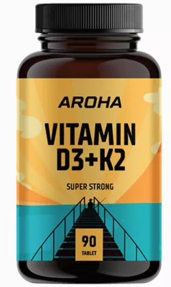 Aroha Vitamin D3+K2, 90 tabliet