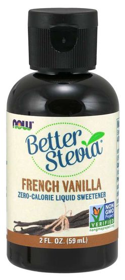 NOW® Foods NOW Better Stevia Liquid, Francouzská vanilka, 59ml