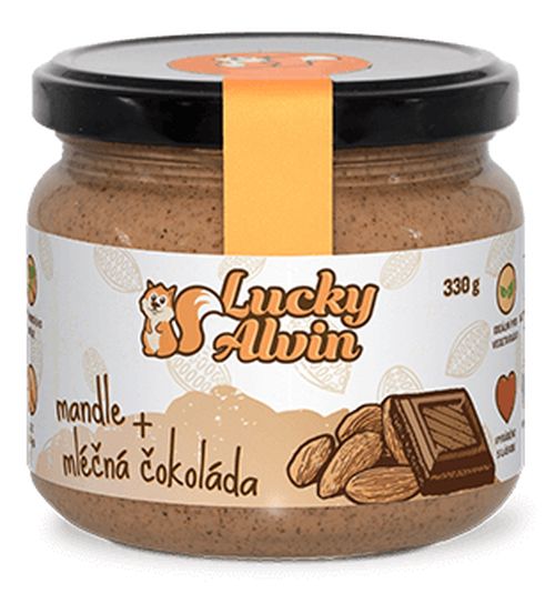 LuckyAlvin - Mandle + Mléčná čokoláda 330g