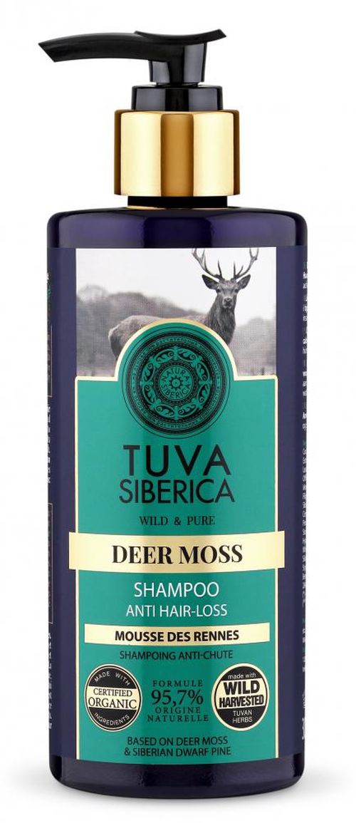 TUVA Siberica, Deer Moss, šampon proti vypadávání vlasů, 300 ml