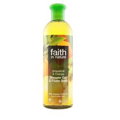 Faith in Nature sprchový gél - BIO grapefruit & pomaranč, 400 ml