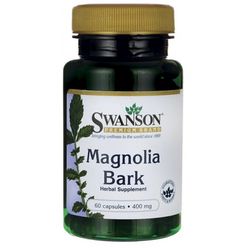 Swanson Magnolia Bark, 400 mg, 60 kapslí