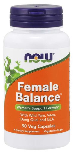 NOW® Foods NOW Female Balance (ženské zdraví), 90 rostlinných kapslí